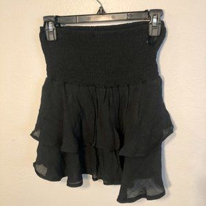 SHEIN black ruffle mini-skirt
